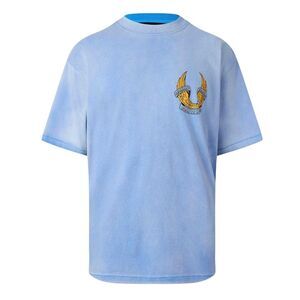 Represent Mens Oversized T-Shirt / Washed Blue